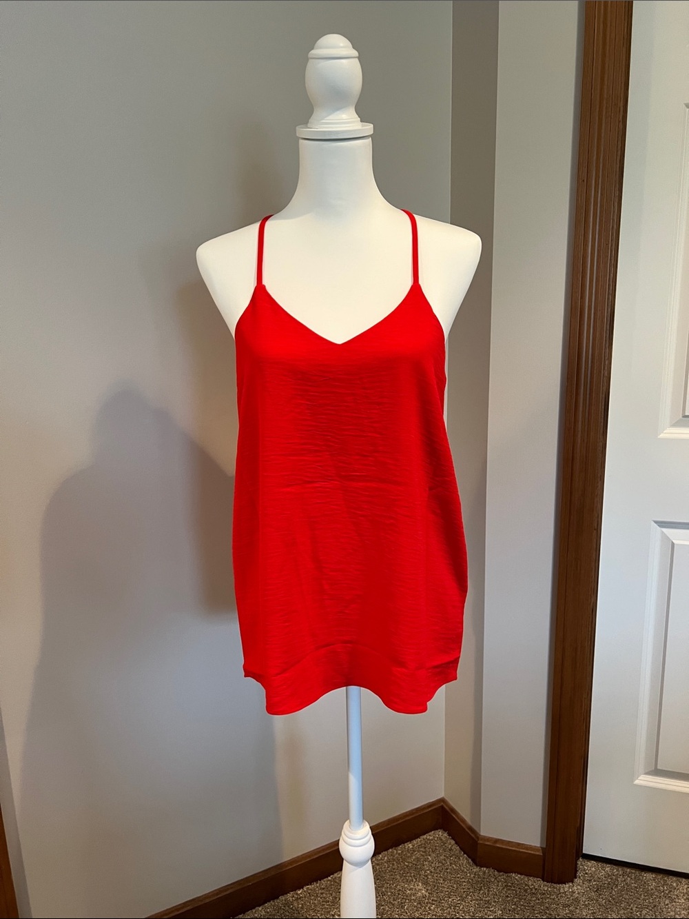 Zenana Outfitters Red Spaghetti Strap Camisole